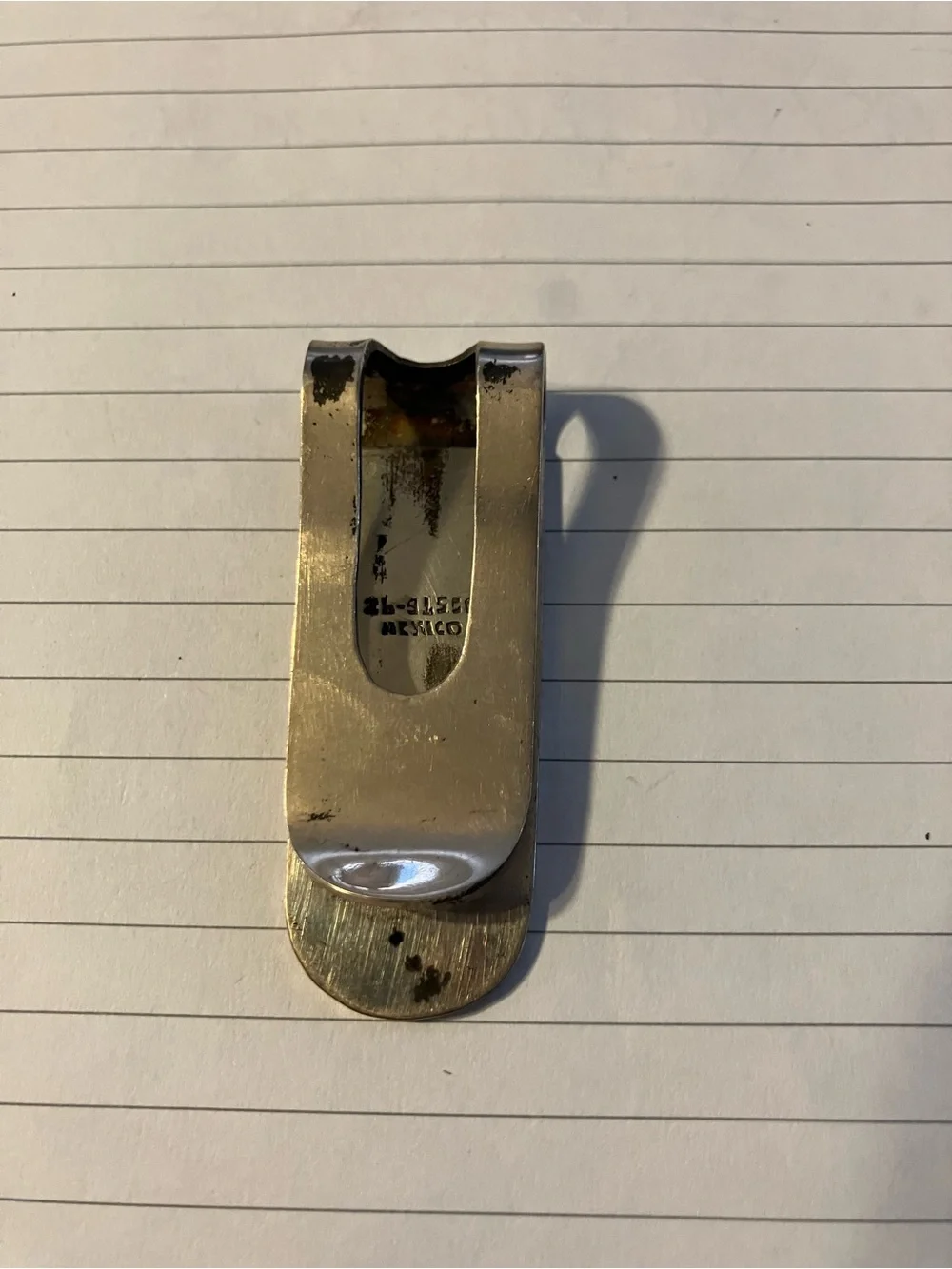 Vintage Mexico Silver Money Clip (Taxco)